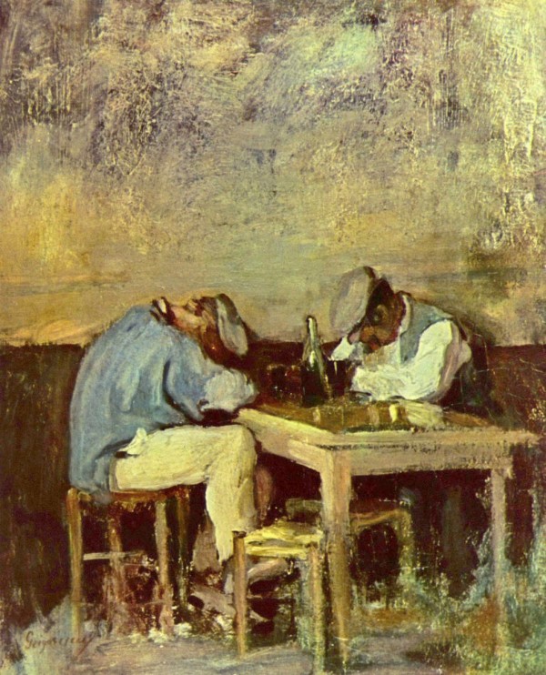 Two drunks by Nicolae Grigorescu